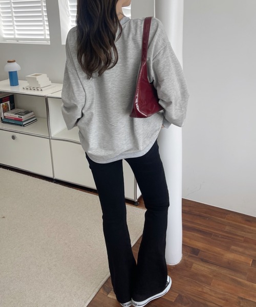 Miniministore(ミニミニストア)の「BF風トレーナー 体型カバー スウェット(スウェット・レディース・ホワイト/ブラック/ライトグレー・フリー)」の14枚目の写真