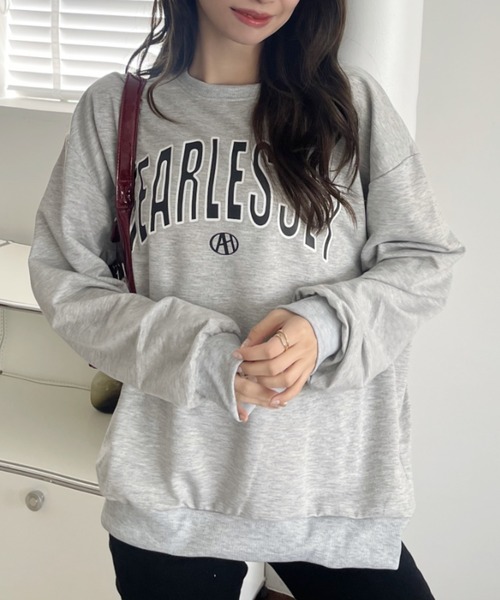 Miniministore(ミニミニストア)の「BF風トレーナー 体型カバー スウェット(スウェット・レディース・ホワイト/ブラック/ライトグレー・フリー)」の7枚目の写真