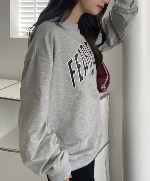 Miniministore(ミニミニストア)の「BF風トレーナー 体型カバー スウェット(スウェット・レディース・ホワイト/ブラック/ライトグレー・フリー)」の12枚目の写真