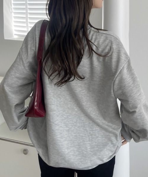 Miniministore(ミニミニストア)の「BF風トレーナー 体型カバー スウェット(スウェット・レディース・ホワイト/ブラック/ライトグレー・フリー)」の13枚目の写真