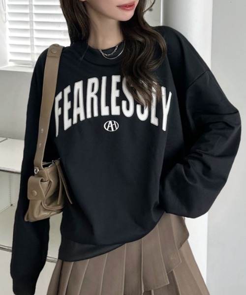 Miniministore(ミニミニストア)の「BF風トレーナー 体型カバー スウェット(スウェット・レディース・ホワイト/ブラック/ライトグレー・フリー)」の16枚目の写真