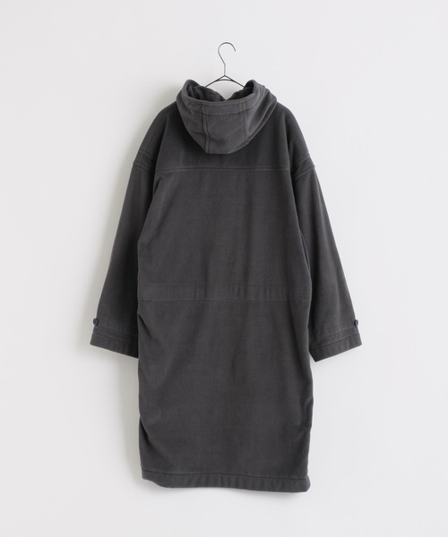 WHIMSIC(ウィムジック)の「【UNISEX】マイクロフリースダッフルコート(ダッフルコート・メンズ・チャコールグレー/オリーブ・FREE)」の4枚目の写真