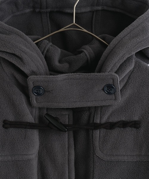 WHIMSIC(ウィムジック)の「【UNISEX】マイクロフリースダッフルコート(ダッフルコート・メンズ・チャコールグレー/オリーブ・FREE)」の7枚目の写真