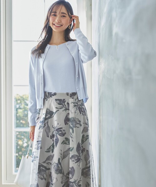 ANY SIS(エニィスィス)の「【洗える】ベーシック カーディガン(ニット/セーター・レディース・ネイビー系/ホワイト系/スカイブルー系・2)」の12枚目の写真