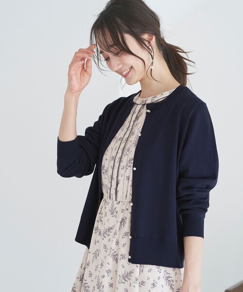 ANY SIS(エニィスィス)の「【洗える】ベーシック カーディガン(ニット/セーター・レディース・ネイビー系/ホワイト系/スカイブルー系・2)」の15枚目の写真