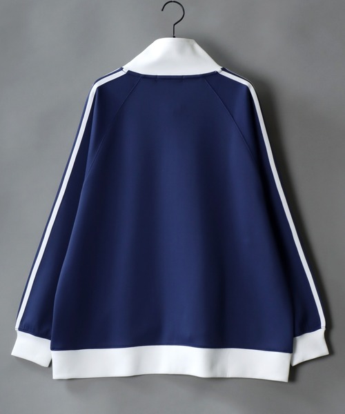 SITRY（シトリー）の「SITRY Flower Embroidery Track Jacket/別注 ワンポイント花刺繍 トラックジャケット レディース メンズ ジャージ（ジャージ・メンズ・ベージュ/ネイビー/ホワイト/ブラック・M/XL/L）」の9枚目の写真