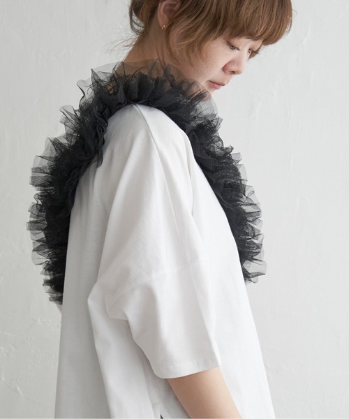 notch.（ノッチ）の「チュールショルダーストラップ（スマホグッズ・レディース・オフホワイト/ブラック/グレー・ONESIZE）」の16枚目の写真