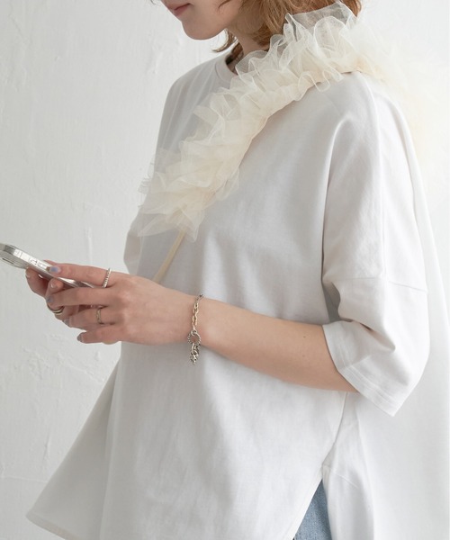 notch.（ノッチ）の「チュールショルダーストラップ（スマホグッズ・レディース・オフホワイト/ブラック/グレー・ONESIZE）」の18枚目の写真