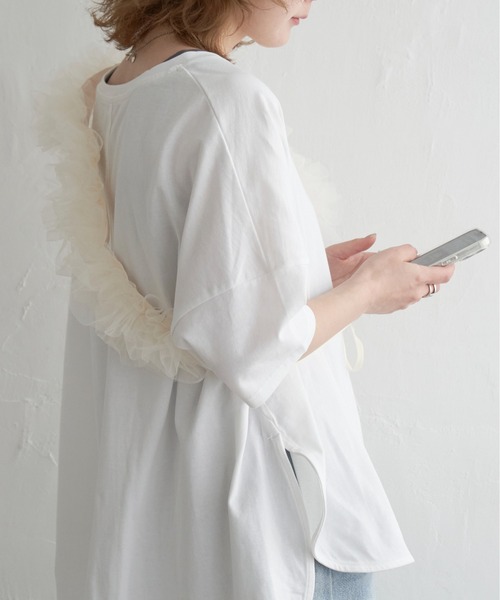 notch.（ノッチ）の「チュールショルダーストラップ（スマホグッズ・レディース・オフホワイト/ブラック/グレー・ONESIZE）」の19枚目の写真