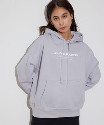 ロゴ入り裏起毛長袖フーディ/WEB限定・ユニセックス