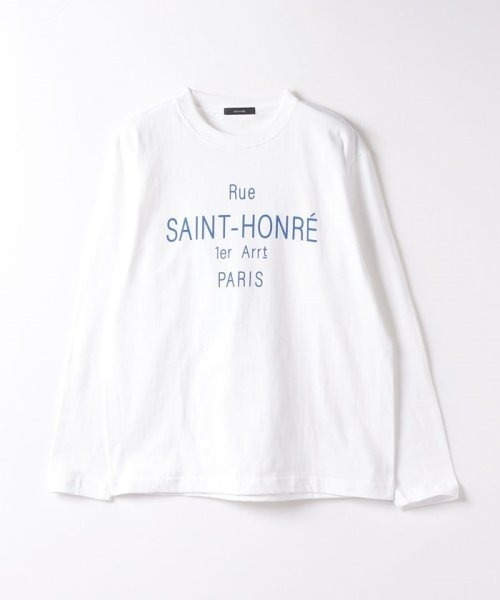 allureville(アルアバイル)の「ロケーションロゴロンTEE(Tシャツ/カットソー・レディース・ブラック/ブルー/ブラック系その他/ブルー系その他・2)」の4枚目の写真