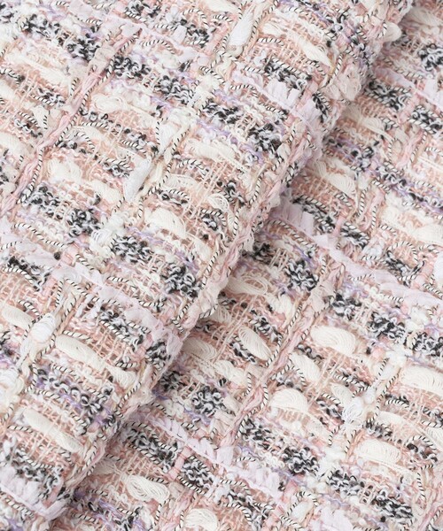ANAYI（アナイ）の「【セットアップ対応商品】ペールピンクツイード4ポケットジャケット（ノーカラージャケット・レディース・ピンク・38/36/34）」の9枚目の写真