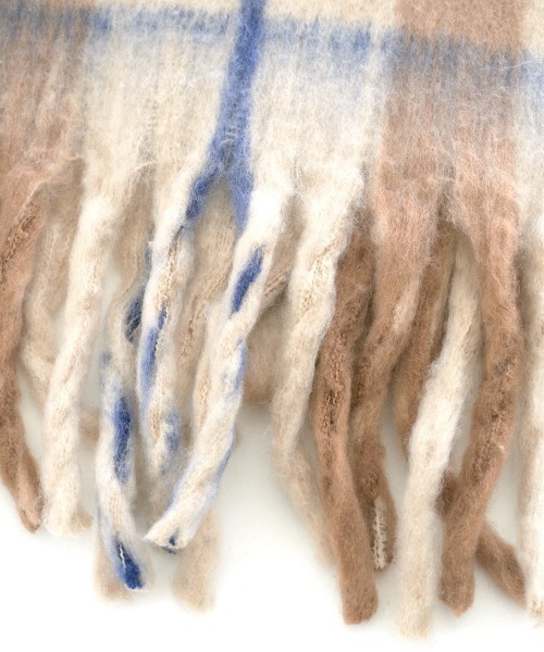 marjour（マージュール）の「TARTAN CHECK MUFFLER（マフラー・レディース・ベージュ系・FREE）」の13枚目の写真