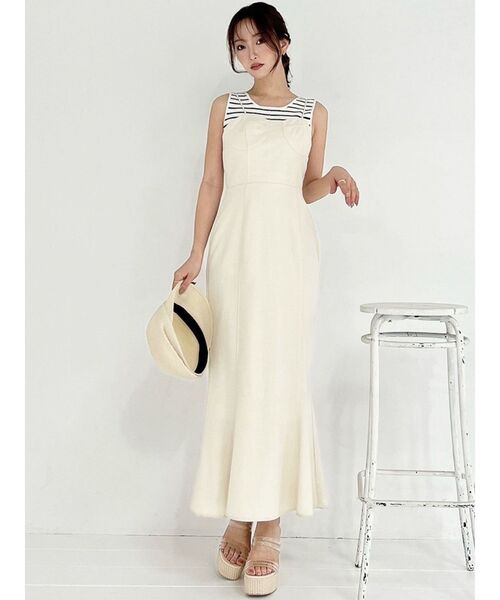 RESEXXY（リゼクシー）の「ツイードビスチェワンピース（ワンピース・レディース・アイボリー/ピンク/ブラック・FREE）」の5枚目の写真