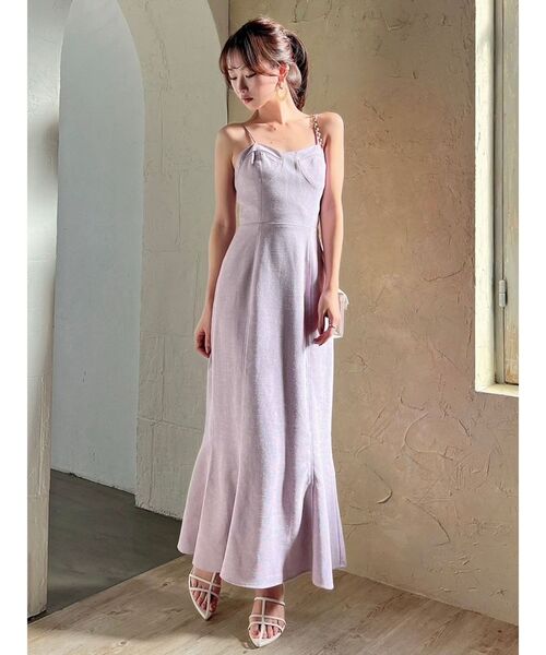 RESEXXY（リゼクシー）の「ツイードビスチェワンピース（ワンピース・レディース・アイボリー/ピンク/ブラック・FREE）」の10枚目の写真