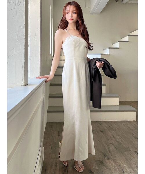 RESEXXY（リゼクシー）の「ツイードビスチェワンピース（ワンピース・レディース・アイボリー/ピンク/ブラック・FREE）」の13枚目の写真