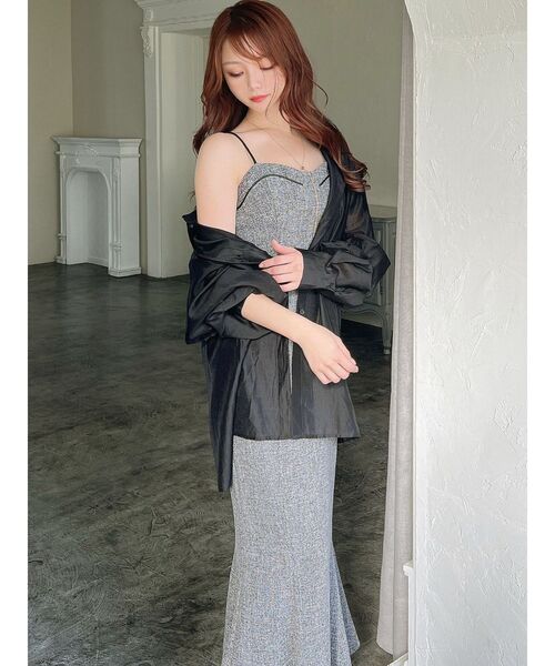 RESEXXY（リゼクシー）の「ツイードビスチェワンピース（ワンピース・レディース・アイボリー/ピンク/ブラック・FREE）」の17枚目の写真