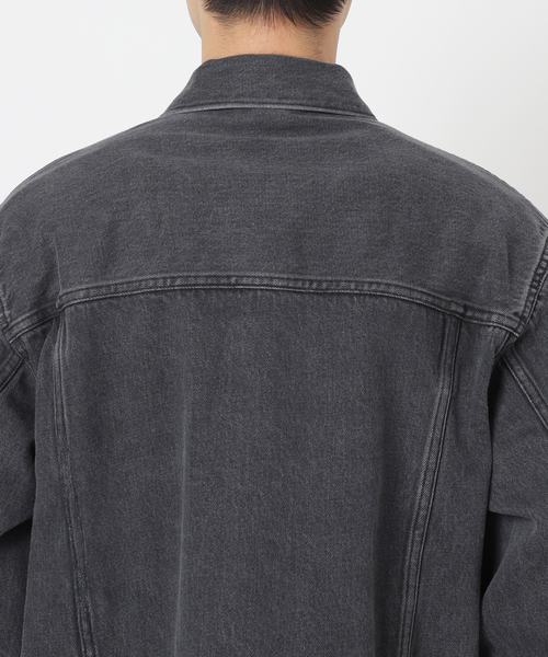 JOURNAL STANDARD relume（ジャーナルスタンダード　レリューム）の「AMERICAN デニムトラッカージャケット by COTTON USA（デニムジャケット・メンズ・ブラック/コバルトブルー・MEDIUM/LARGE）」の18枚目の写真