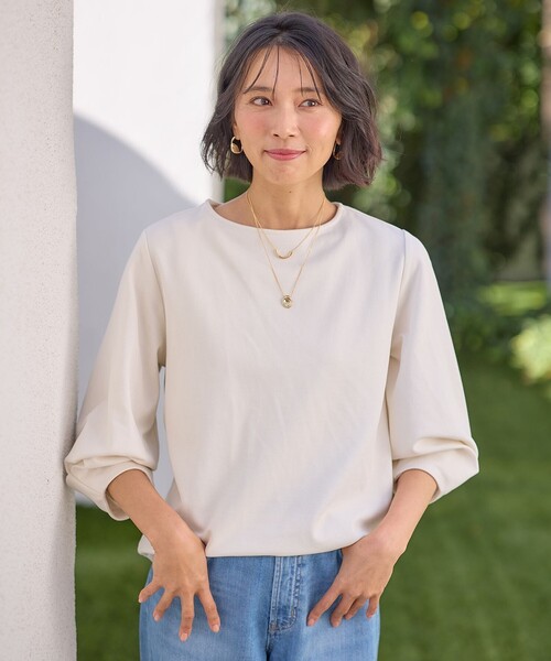 ANY(エニィ)の「タックスリーブプルオーバー(Tシャツ/カットソー・レディース・グレー系/オールドローズ系/ベージュ系/ライラック系/アイボリー系・2/3)」の13枚目の写真