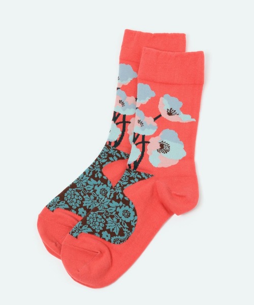 studio CLIP（スタディオクリップ）の「【daily CLIP】ande 柄ソックス（ソックス/靴下・レディース・ネイビー/グレー/ブルー/イエロー/ピンク・FREE）」の5枚目の写真