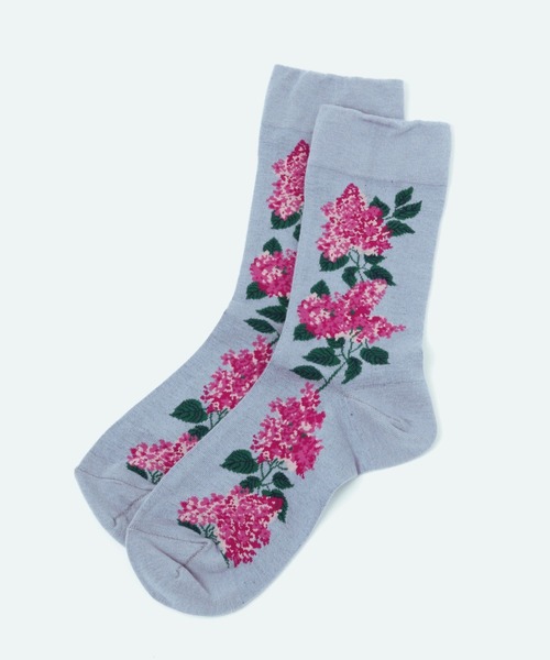 studio CLIP（スタディオクリップ）の「【daily CLIP】ande 柄ソックス（ソックス/靴下・レディース・ネイビー/グレー/ブルー/イエロー/ピンク・FREE）」の3枚目の写真