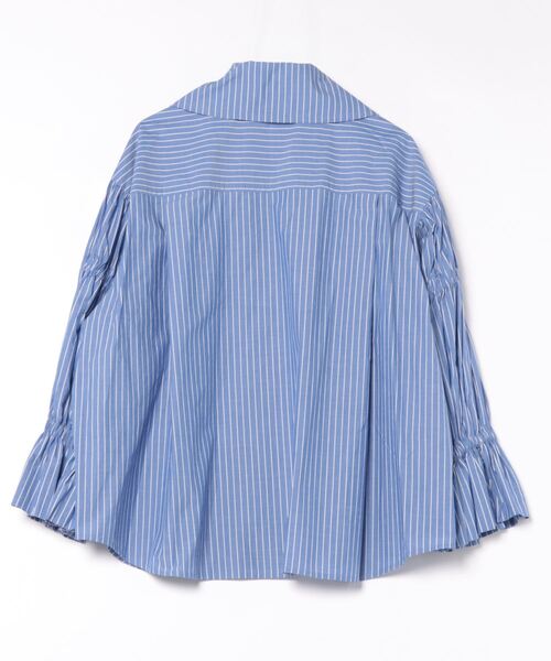 Vivienne Westwood（ヴィヴィアンウエストウッド）の「ｷﾞｬｻﾞｰｺﾞﾑｽﾄﾗｲﾌﾟｼｬﾂ（シャツ/ブラウス・レディース・ブルー系/ブラック系・FREE）」の3枚目の写真