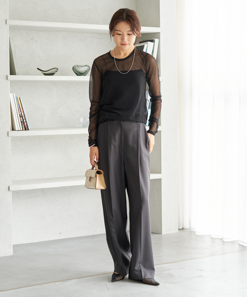 セール】【R'IAM】SHEER プルオーバー(Tシャツ/カットソー)|Plage セール】【R'IAM】SHEER プルオーバー(Tシャツ/カットソー)|Plage