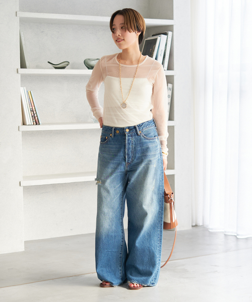 セール】【R'IAM】SHEER プルオーバー（Tシャツ/カットソー）｜Plage