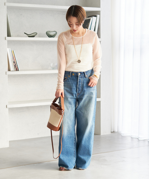 セール】【R'IAM】SHEER プルオーバー（Tシャツ/カットソー）｜Plage