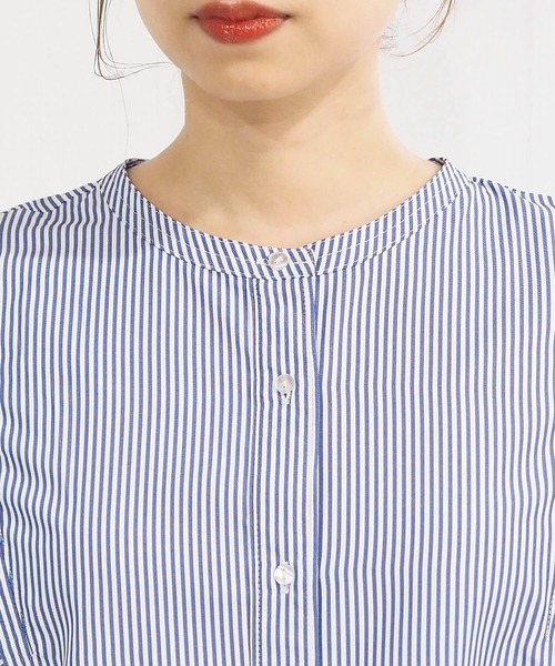 tiptop(ティップトップ)の「マルチway襟付きボリューム袖ブラウス(シャツ/ブラウス・レディース・オフホワイト/ブラック/ブルー系その他・FREE)」の22枚目の写真