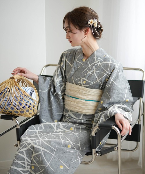utatane（ウタタネ）の「手染め注染浴衣3点セット utatane×注染工房