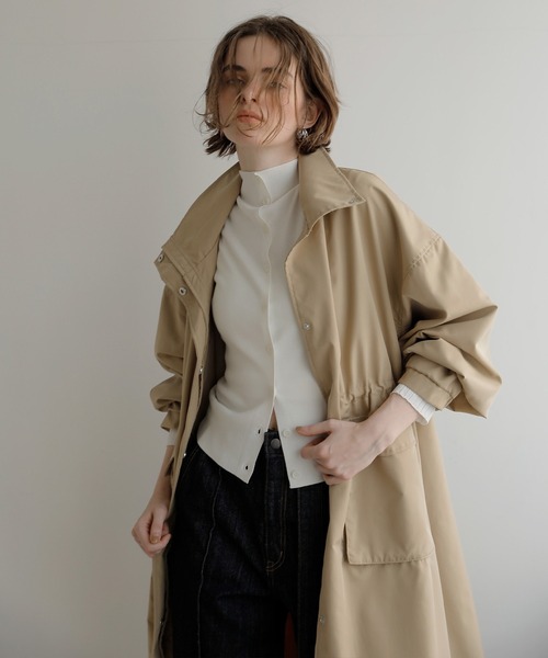 MIELI INVARIANT(ミエリインヴァリアント)の「Venetian Mods Light Coat(その他アウター・レディース・ベージュ/アイボリー/ブラック・FREE)」の20枚目の写真