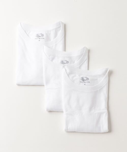 FRUIT OF THE LOOM(フルーツオブザルーム)の「FRUIT OF THE LOOM 30/-天竺 TC Tシャツ 3Pパック(Tシャツ/カットソー・メンズ・ブラック/ホワイト・M/L/XL)」の5枚目の写真