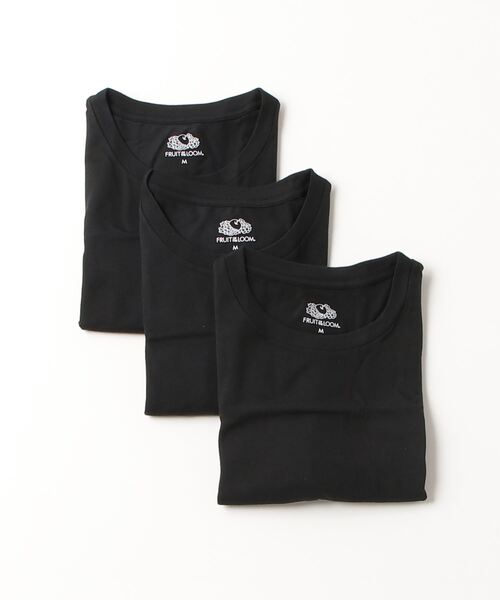 FRUIT OF THE LOOM(フルーツオブザルーム)の「FRUIT OF THE LOOM 30/-天竺 TC Tシャツ 3Pパック(Tシャツ/カットソー・メンズ・ブラック/ホワイト・M/L/XL)」の6枚目の写真