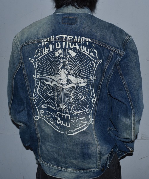 【ヴィンテージ古着】Levi's / リーバイス 70500 0433 バックプリント デニムジャケット