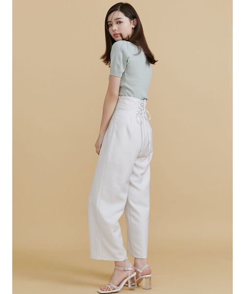 RESEXXY（リゼクシー）の「ポイントパールニットトップス（ニット/セーター・レディース・ホワイト/ミント/ブラック・FREE）」の21枚目の写真