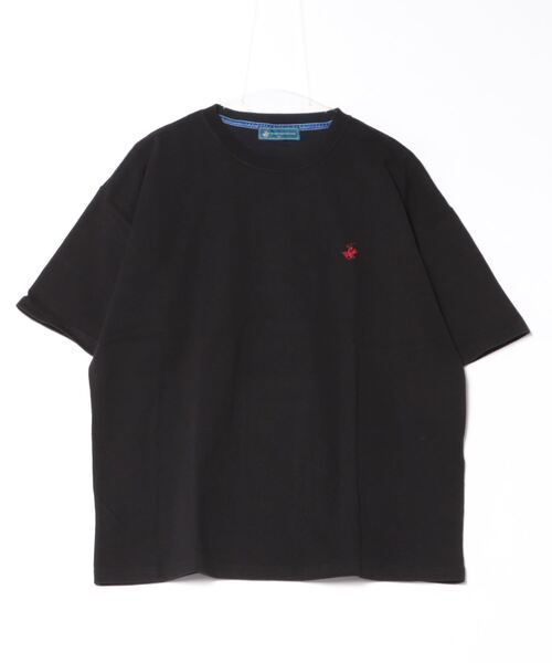 BEVERLY HILLS POLO CLUB(ビバリーヒルズポロクラブ)の「BEVERLY HILLS POLO CLUB / 天竺クルーT / 4222-4752(Tシャツ/カットソー・レディース・ブラック/オフホワイト/バーガンディー/ブルー・MEDIUM/LARGE/X-LARGE)」の6枚目の写真