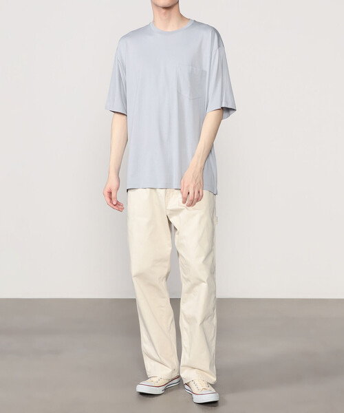 handvaerk(ハンドバーク)の「handvaerk | 60/2 クルーネックビッグTシャツ SOLID MEN(Tシャツ/カットソー・メンズ・ダークグレー/ブルー系その他2/ブラック/ベージュ系その他/ホワイト/グリーン系その他/ブルー系その他・M/L/S)」の9枚目の写真