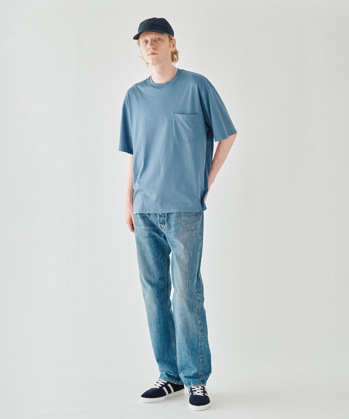 handvaerk(ハンドバーク)の「handvaerk | 60/2 クルーネックビッグTシャツ SOLID MEN(Tシャツ/カットソー・メンズ・ダークグレー/ブルー系その他2/ブラック/ベージュ系その他/ホワイト/グリーン系その他/ブルー系その他・M/L/S)」の8枚目の写真