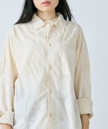 REMI RELIEF/レミレリーフ アロハ総柄刺繍SHIRT(パイナップル)