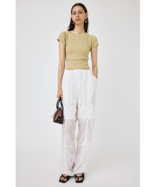 バックレースアップパフTシャツ（Tシャツ/カットソー）｜MOUSSY