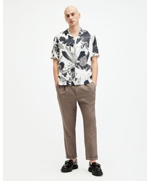 CROSS TALLIS LINEN BLEND SLIM TROUSERS | CROSS TALLIS リネン ブレンド スリム トラウザー