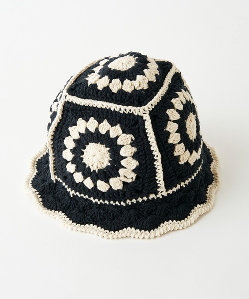 WEGO（ウィゴー）の「WEGO/クロシェハット（ハット・レディース・ブラック・FREE）」の3枚目の写真