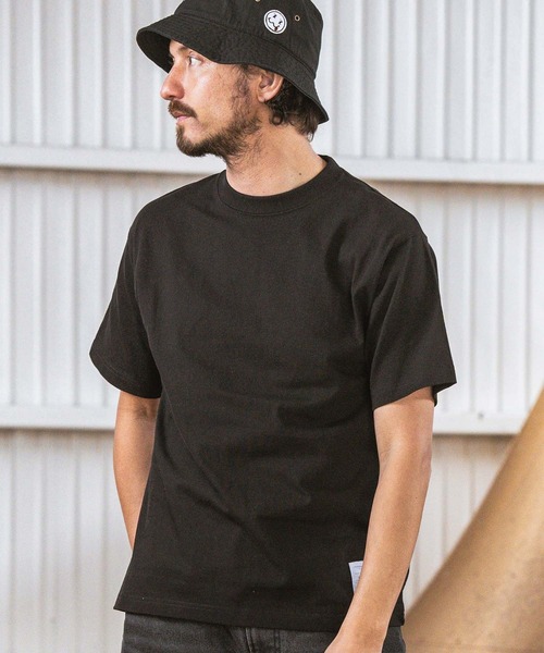 seventy seven(セブンティセブン)の「mt8995- heavy onz USA cotton t-shirts (77 label) Tシャツ(Tシャツ/カットソー・メンズ・ネイビー/ホワイト/ブラック・S/M/L/XL)」の9枚目の写真