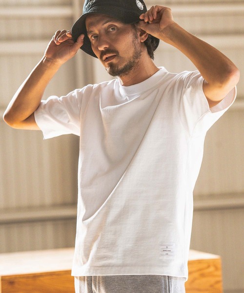 seventy seven(セブンティセブン)の「mt8995- heavy onz USA cotton t-shirts (77 label) Tシャツ(Tシャツ/カットソー・メンズ・ネイビー/ホワイト/ブラック・S/M/L/XL)」の15枚目の写真