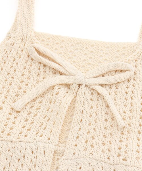 BREEZE（ブリーズ）の「サマーニットビスチェ（ベスト・キッズ・ブラック/アイボリー・80/90/100/110/120/130/140）」の6枚目の写真