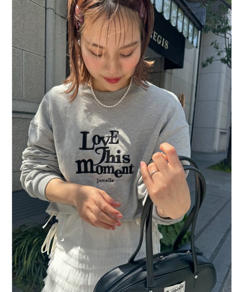 jumelle（ジュメロ）の「this moment sweat（スウェット・レディース・グレー/ピンク・FREE）」の11枚目の写真
