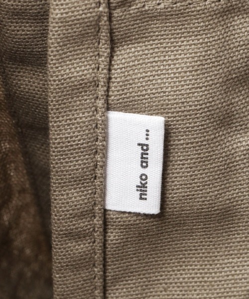 niko and...（ニコアンド）の「オリジナルニコロゴテープトートバッグ（トートバッグ・レディース・カーキ/グレー/アイボリー・0）」の13枚目の写真