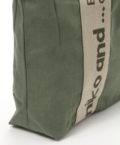 niko and...（ニコアンド）の「オリジナルニコロゴテープトートバッグ（トートバッグ・レディース・カーキ/グレー/アイボリー・0）」の17枚目の写真