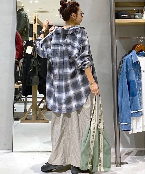 niko and...（ニコアンド）の「オリジナルニコロゴテープトートバッグ（トートバッグ・レディース・カーキ/グレー/アイボリー・0）」の21枚目の写真